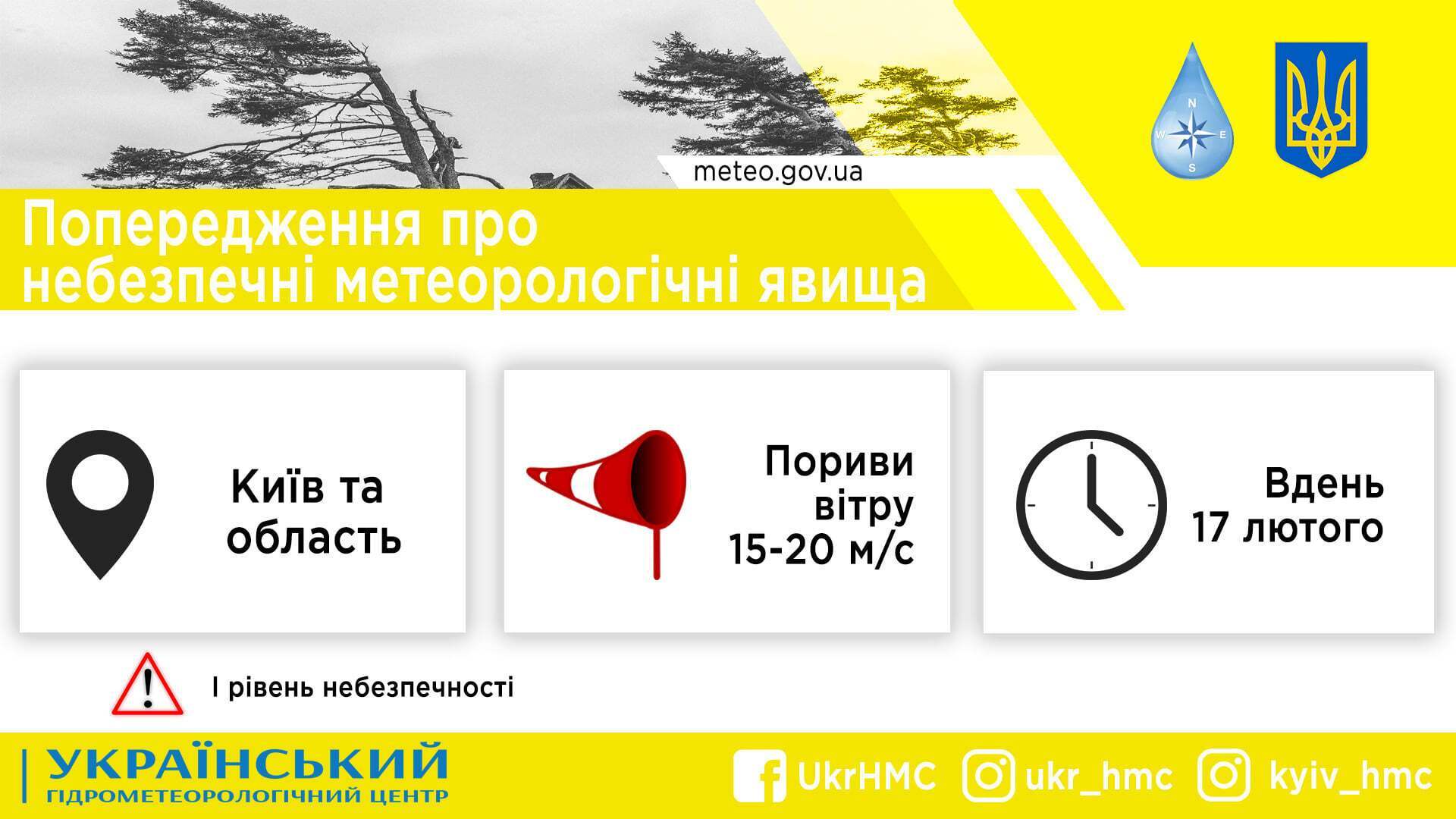 Погода у Києві 17 лютого