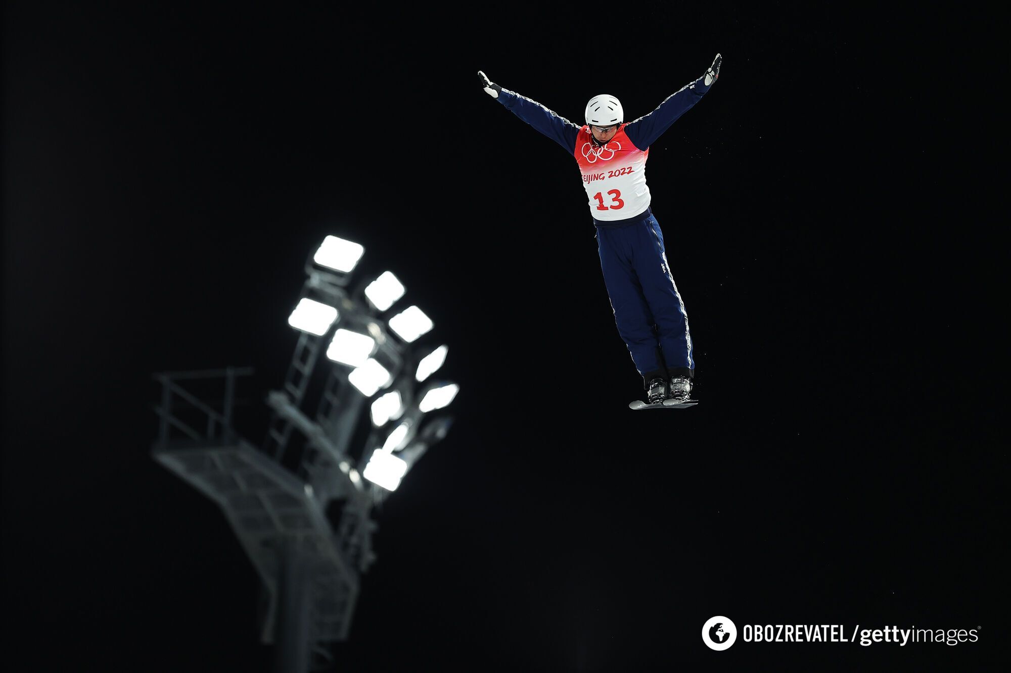 Прыжок Абраменко в финале Олимпиады-2022.
