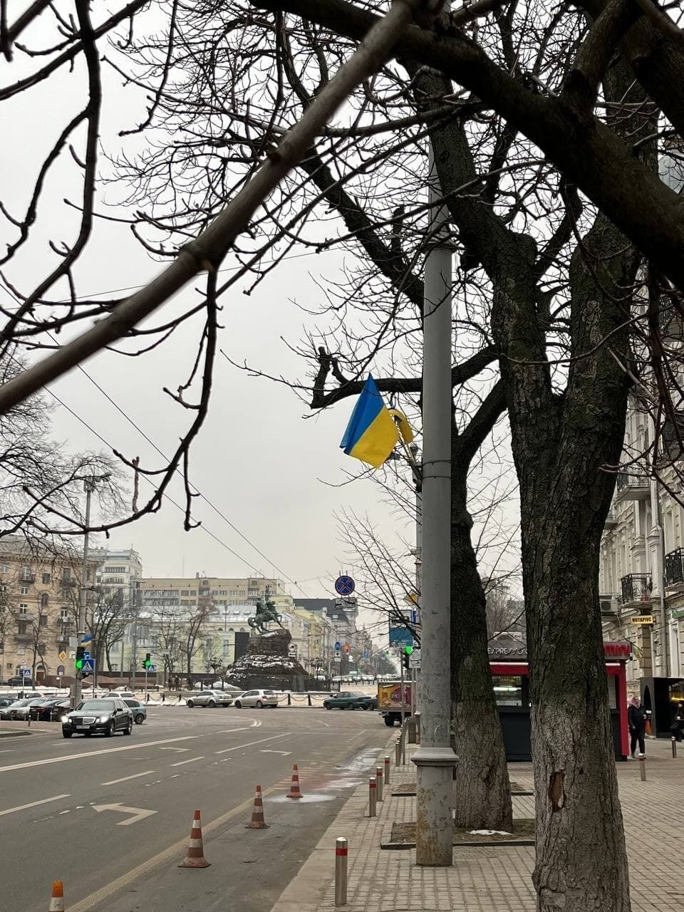 Флажки в центре Киева