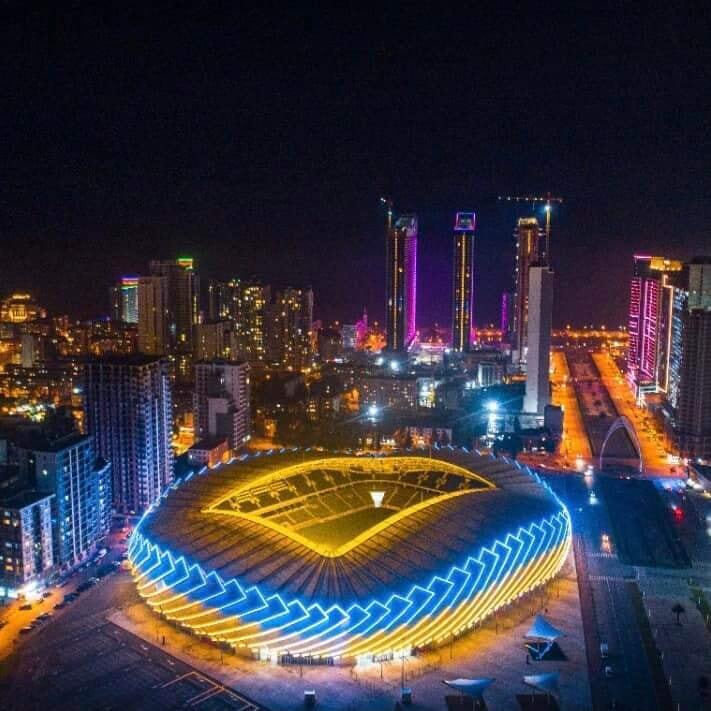 У синій та жовтий "пофарбувався" Batumi Stadium