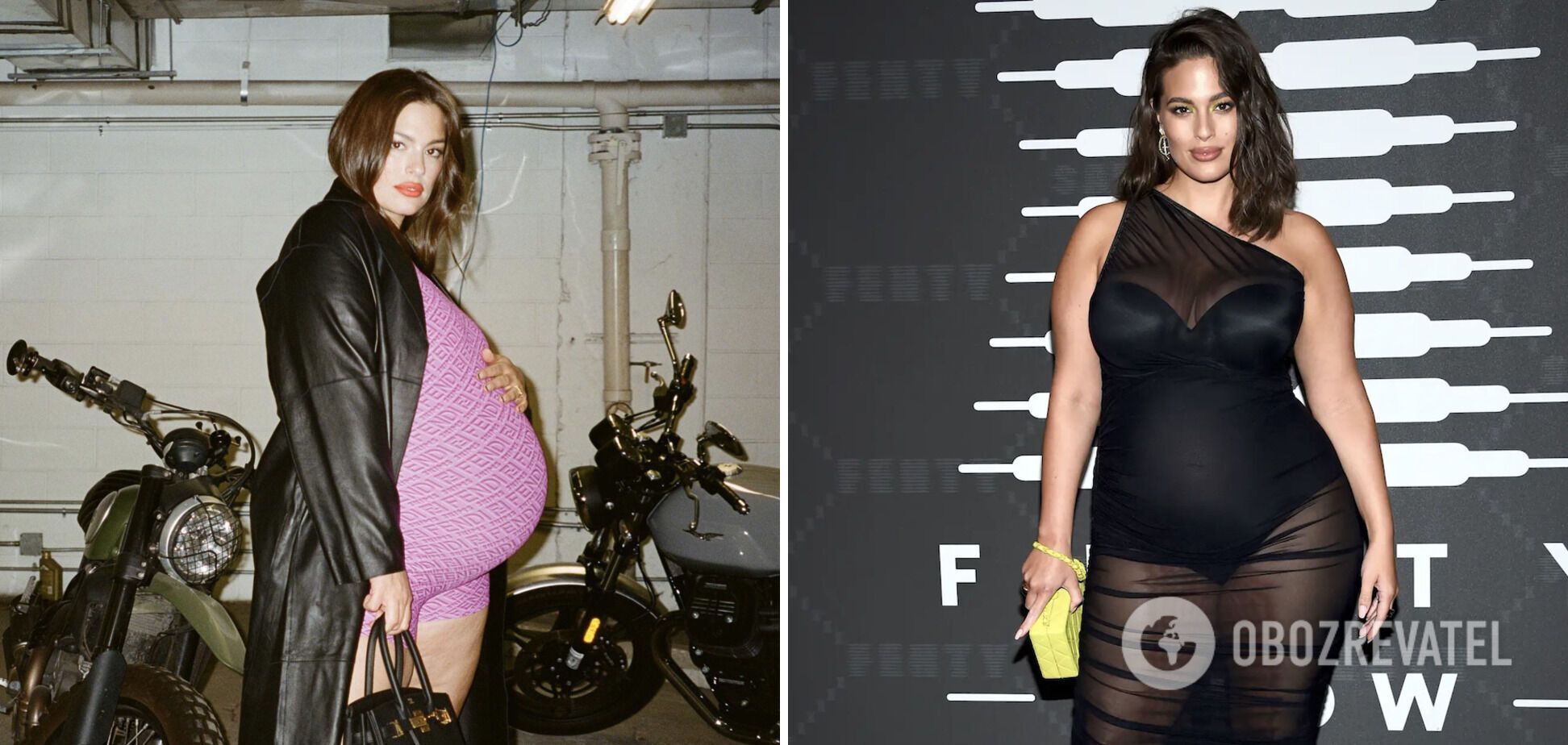 Эшли Грэм выбирала откровенные наряды во время беременности.