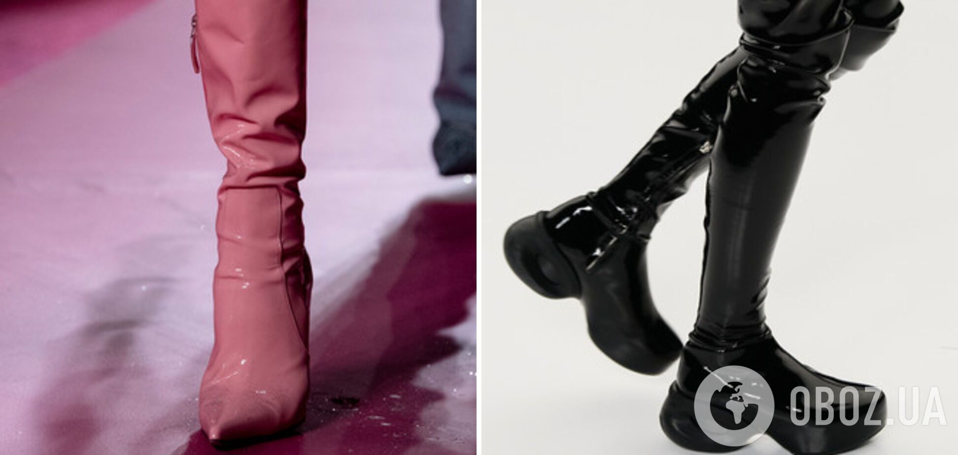 Лакове взуття - Blumarine та Givenchy.