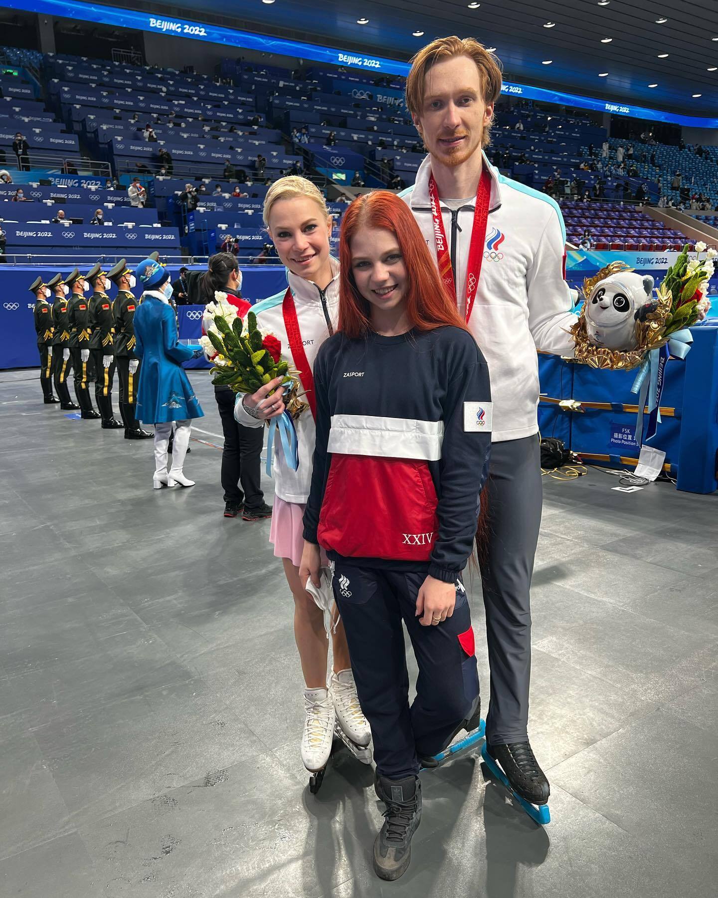 Александра Трусова на олимпийском турнире танцевальных пар