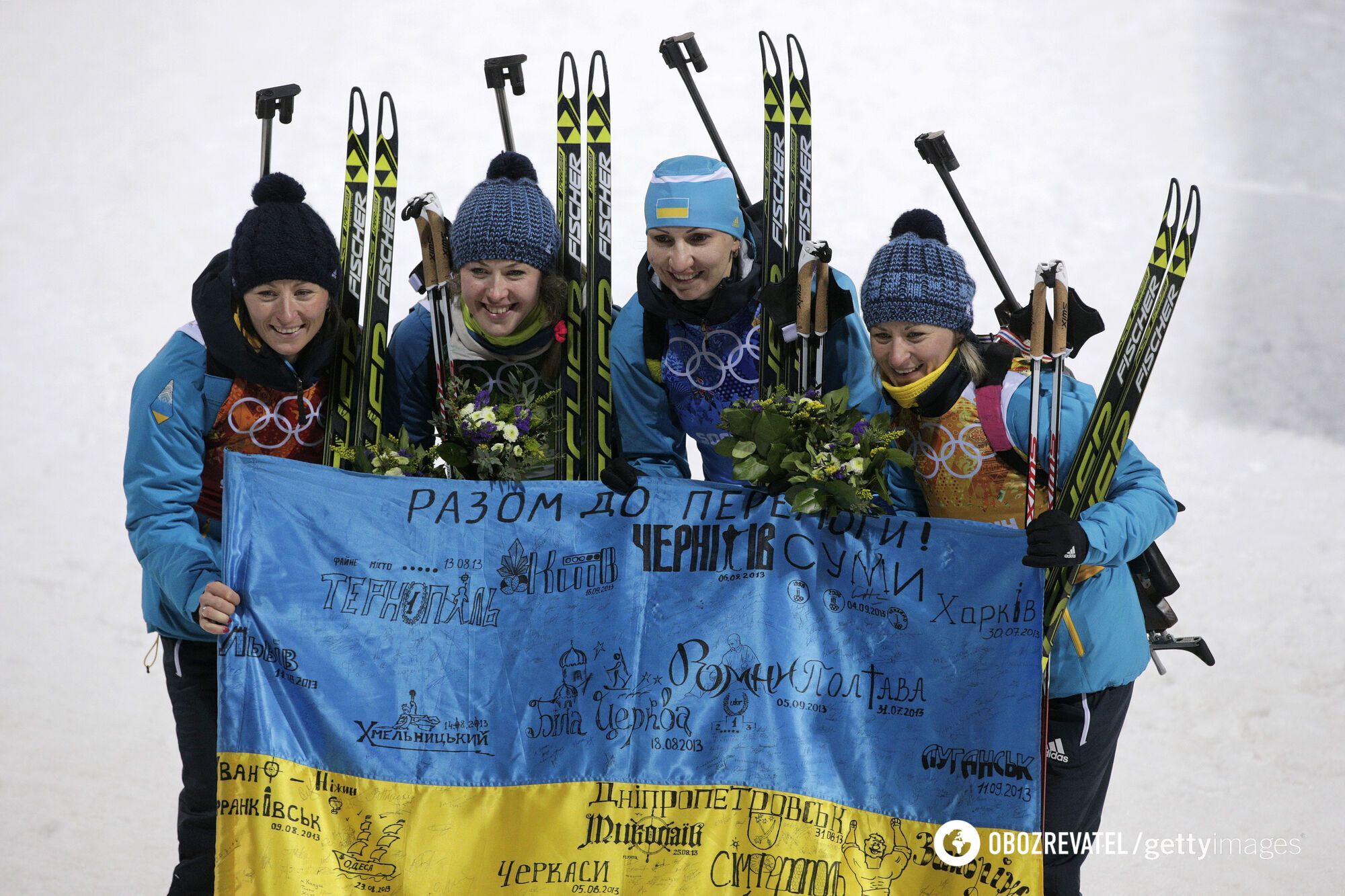 Українські біатлоністки на Олімпіаді у Сочі