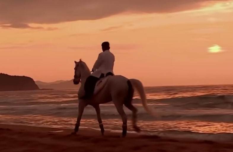 Ким Чен Ына показали на белом коне.