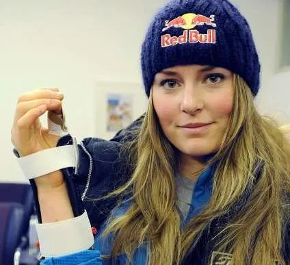 Ліндсі Вонн ще шатенка.