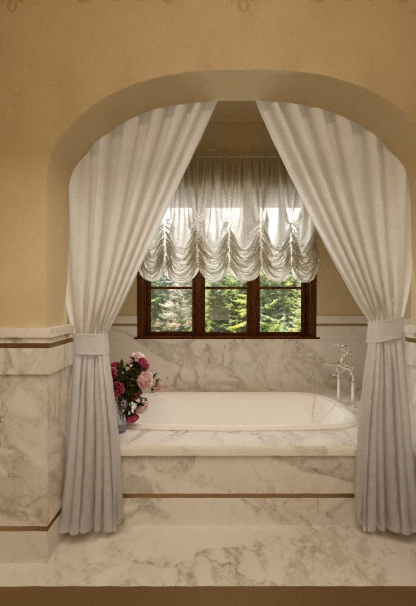 У ванній кімнаті Меган Маркл та принца Гаррі є вбудована ванна.