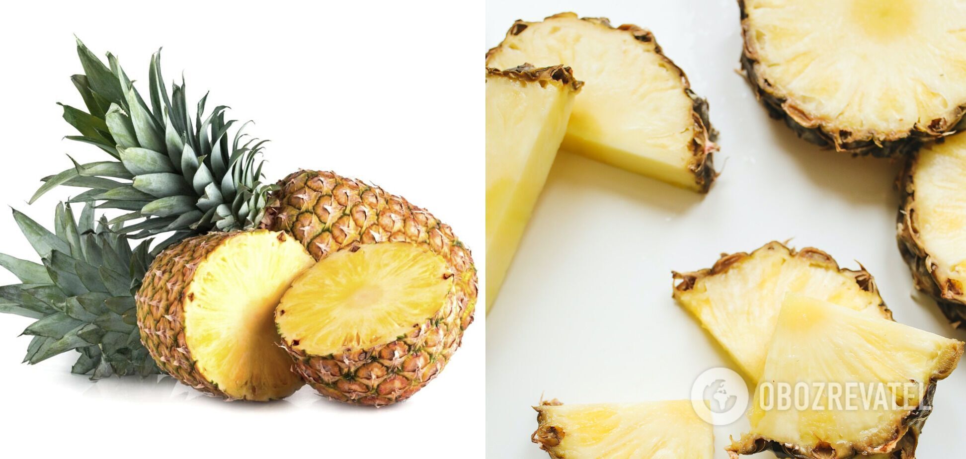 Вкусный сочный ананас