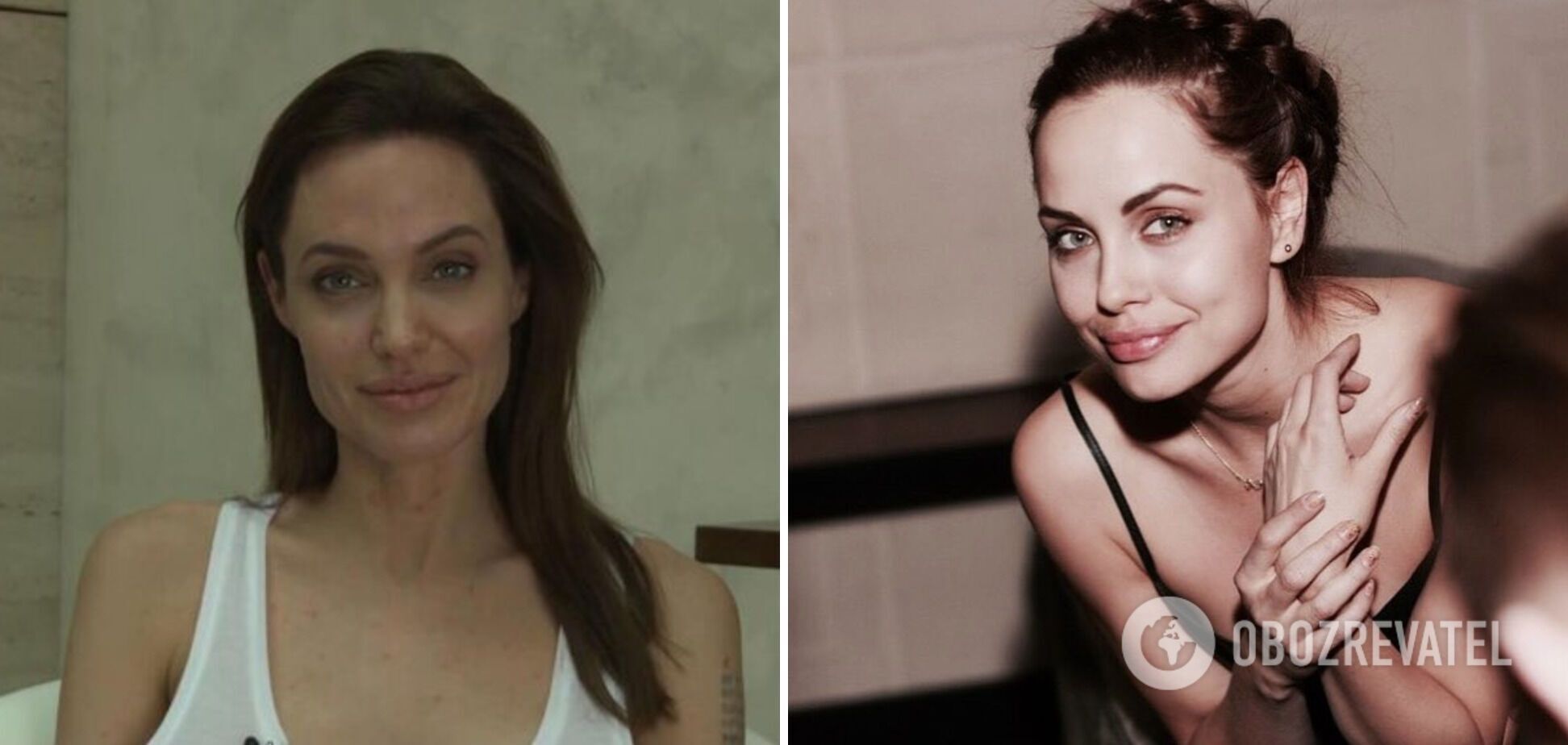 Анджелина Джоли и Таня Воржева похожи без макияжа