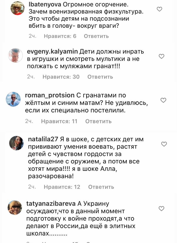 Коментарі під публікацією Пугачової