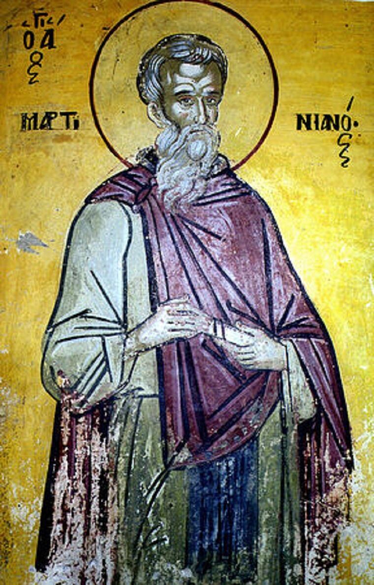 Преподобний Мартініан – святий 4-5 століть з Палестини