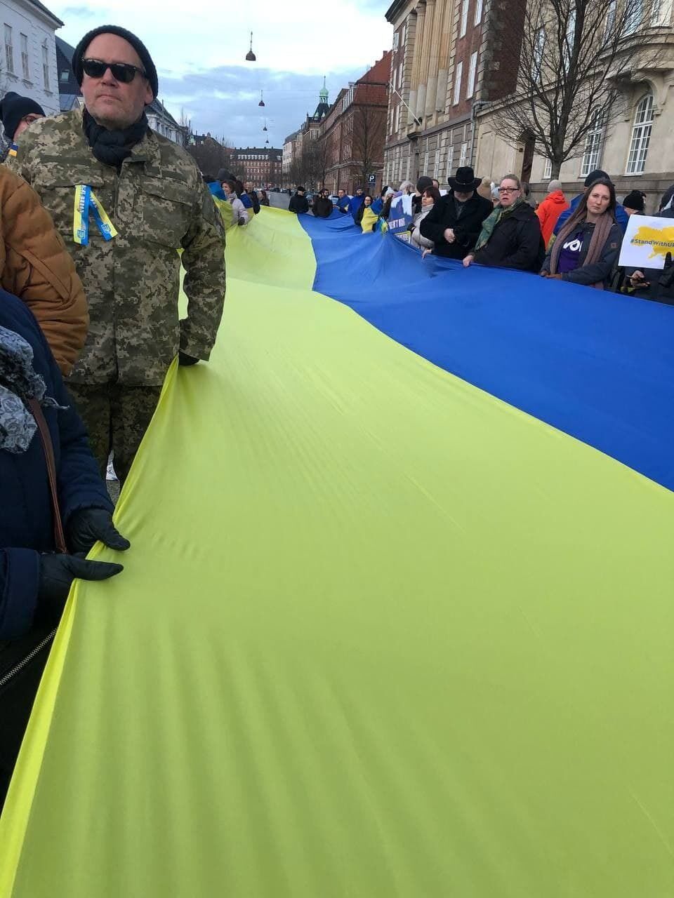 Акция в поддержку Украины