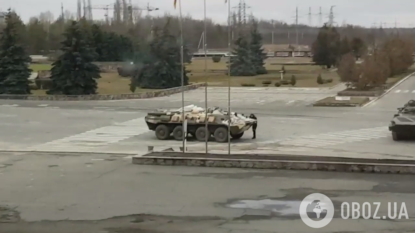 Військова техніка окупанта у Чорнобильській зоні