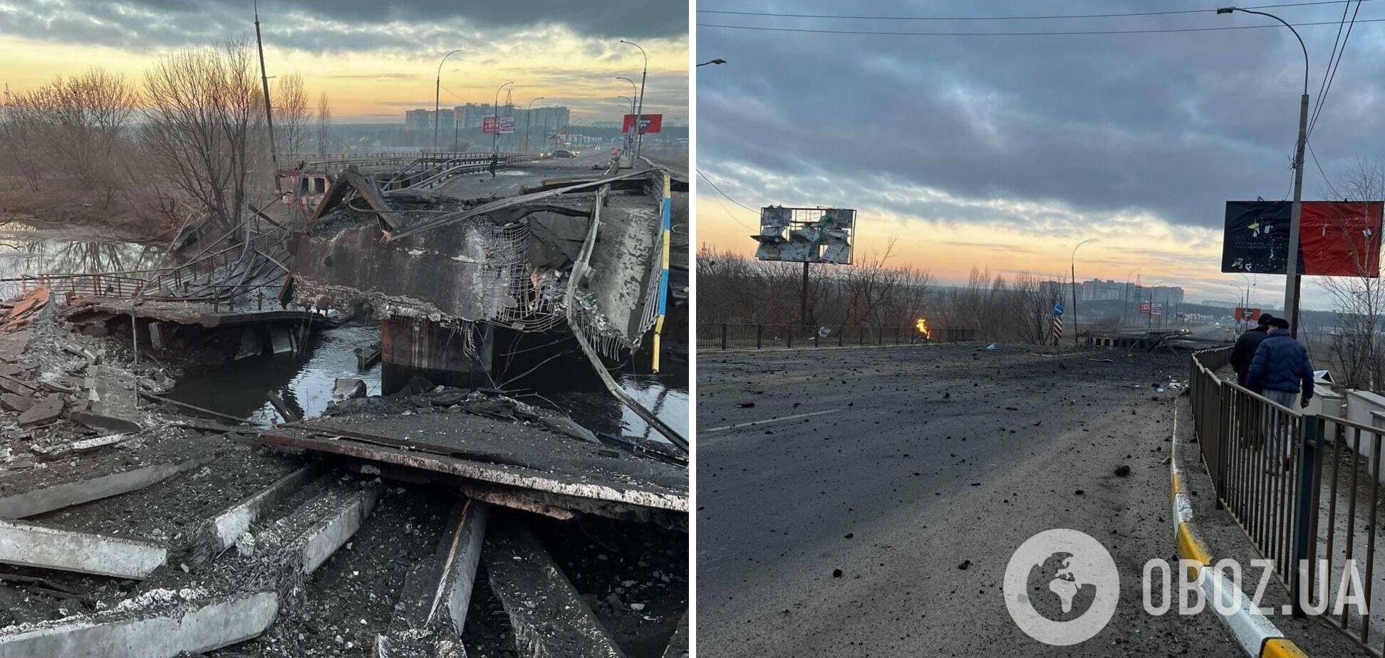 В Ирпене под Киевом взорвали мост