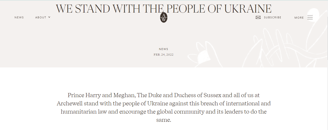 Принц Гаррі та Меган Маркл підтримали Україну