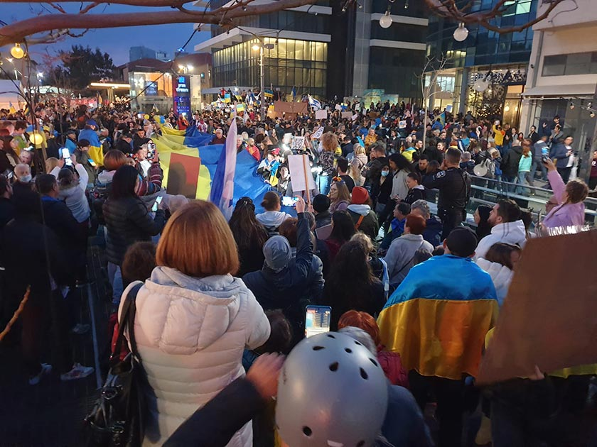В Ізраїлі влаштували мітинг на підтримку України: співали український гімн. Фото і відео
