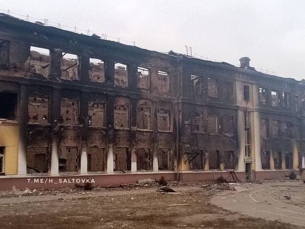 В результате действий врага разрушены здания