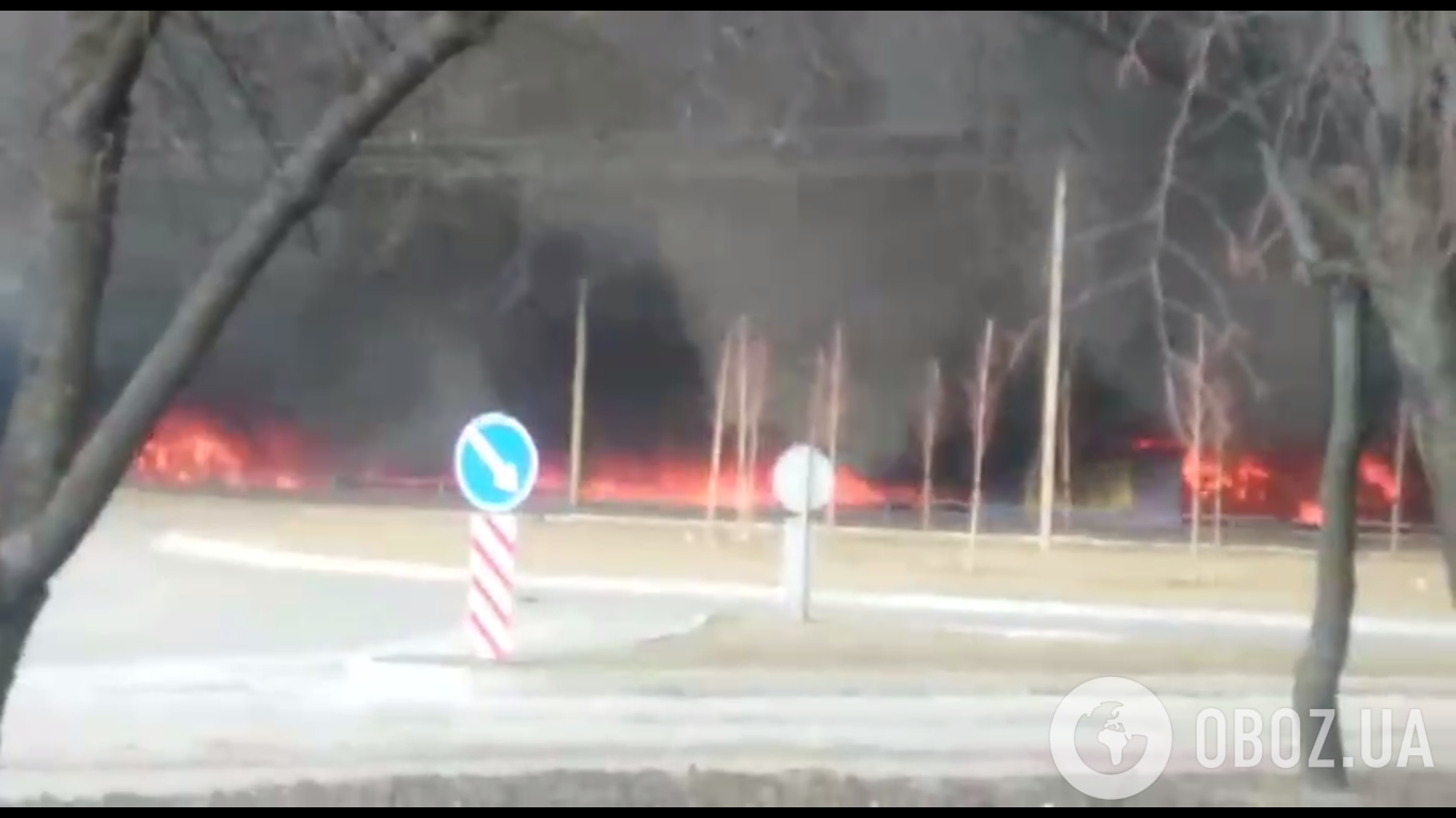 Пожар в Чернигове 28 февраля