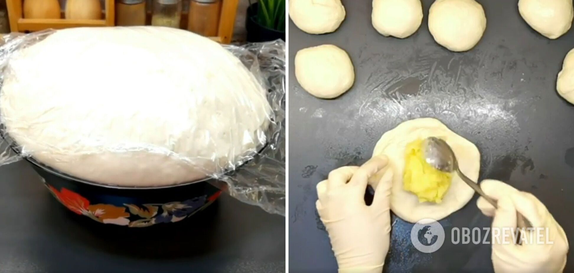 Пирожки с картофелем на дрожжевом тесте с майонезом