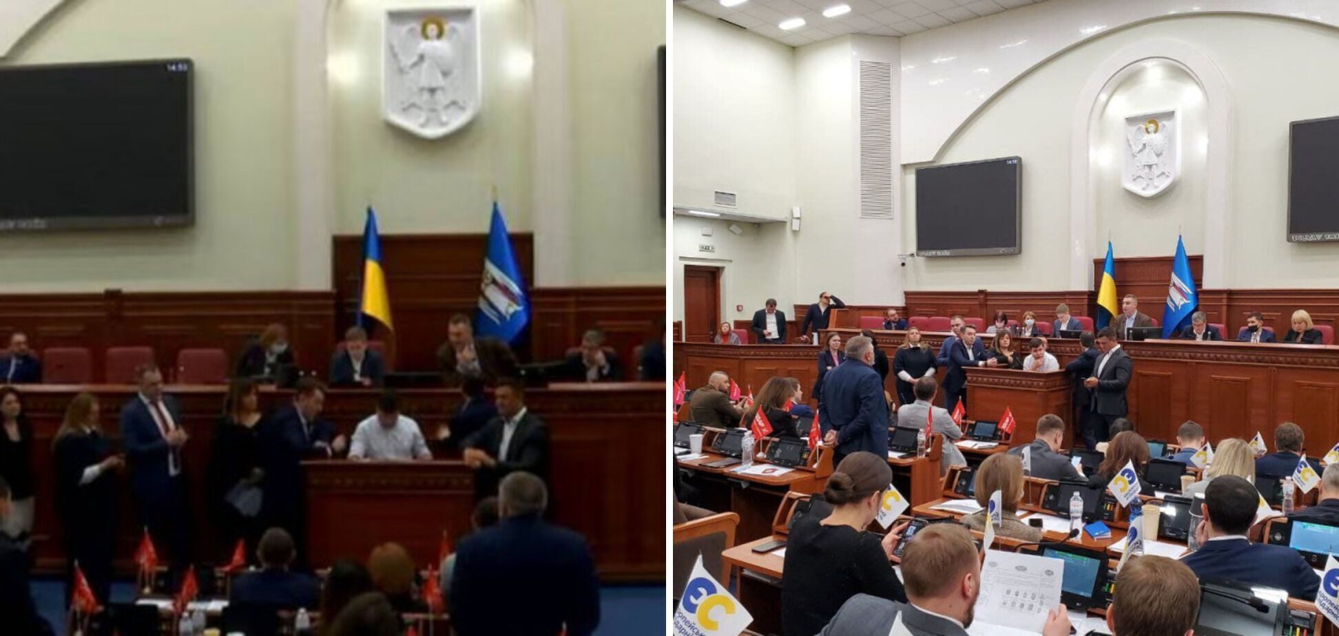 Тищенко пытался заблокировать трибуну во время заседания Киевсовета