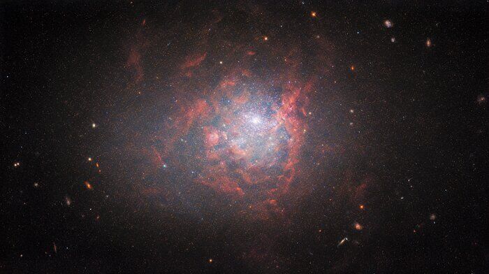 Карликова неправильна галактика NGC 1705.