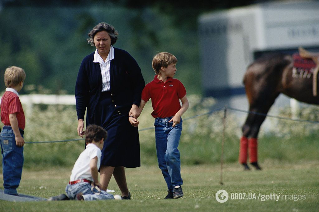 Джесси Уэбб и принц Уильям (Виндзор, 1990).