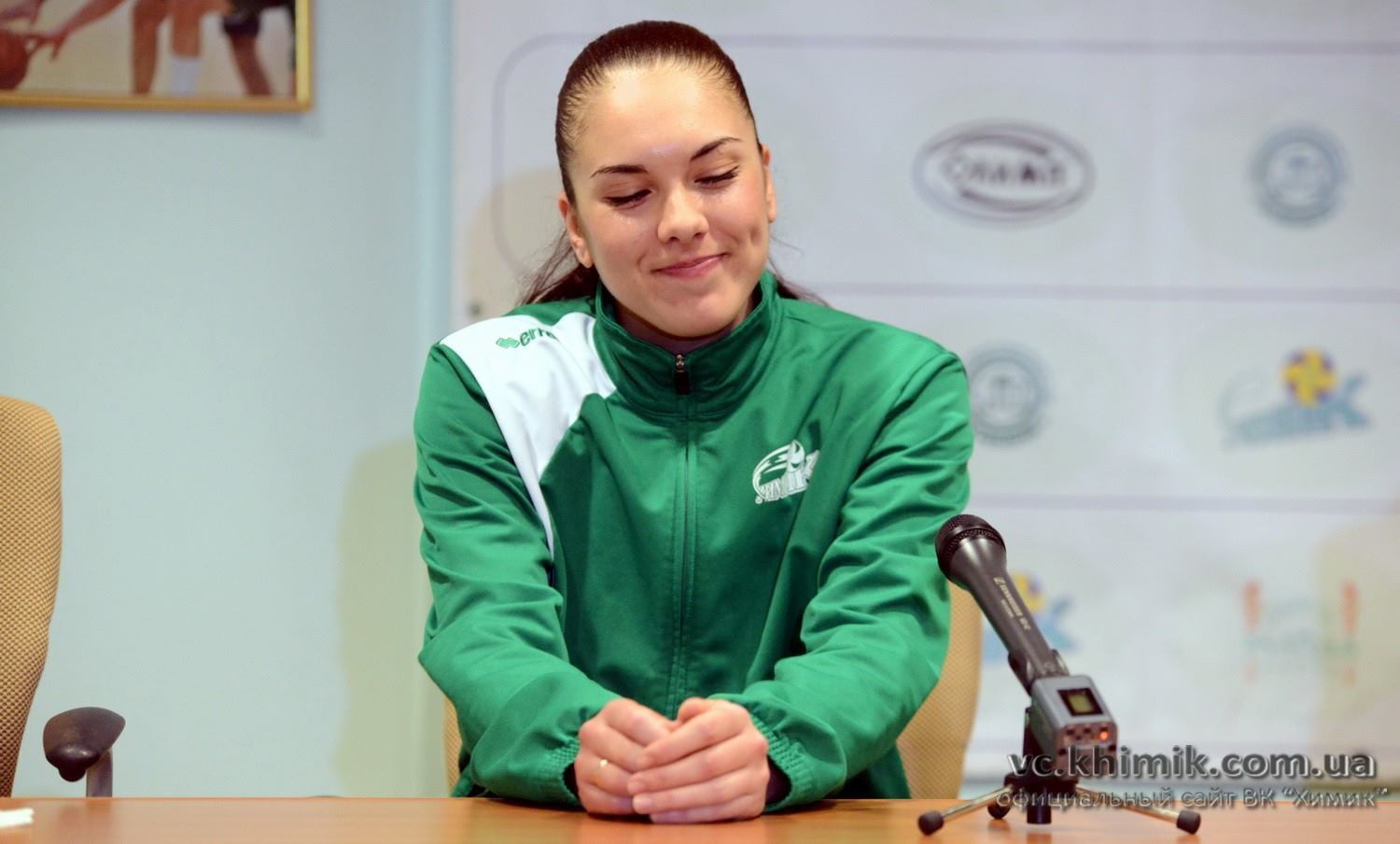 Юлия Герасимова во время интервью