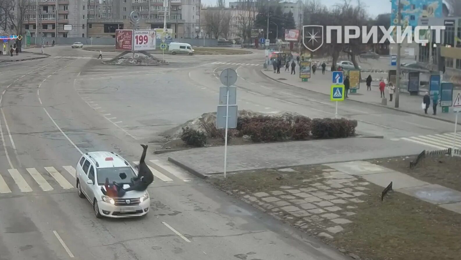 ДТП в Никополе: такси сбило женщину с ребенком на переходе - видео момента  | OBOZ.UA