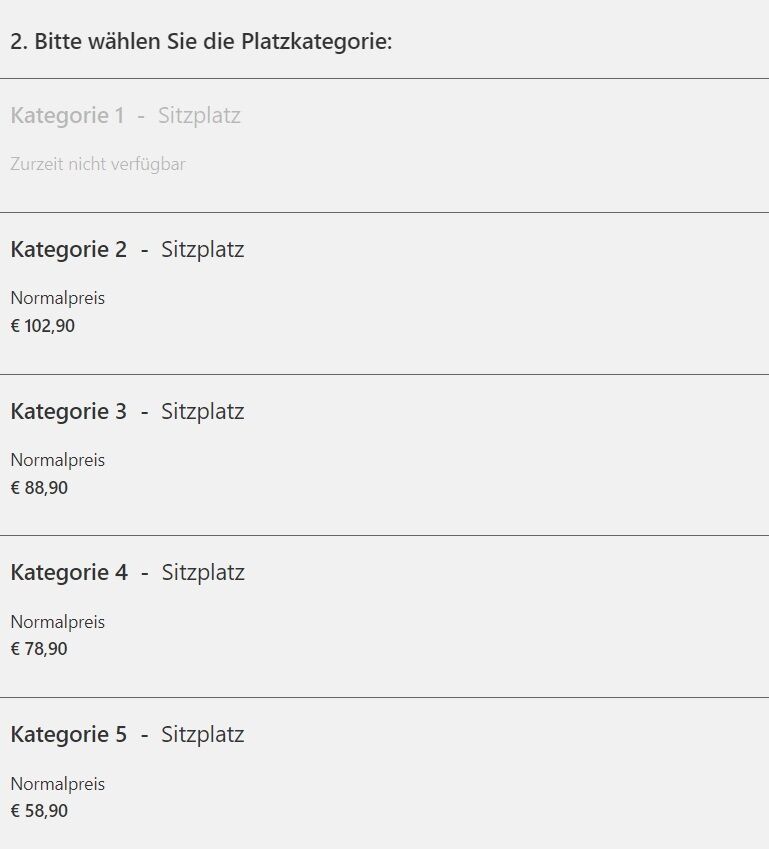 Стоимость билетов на концерт "Квартала 95" в Гамбурге.