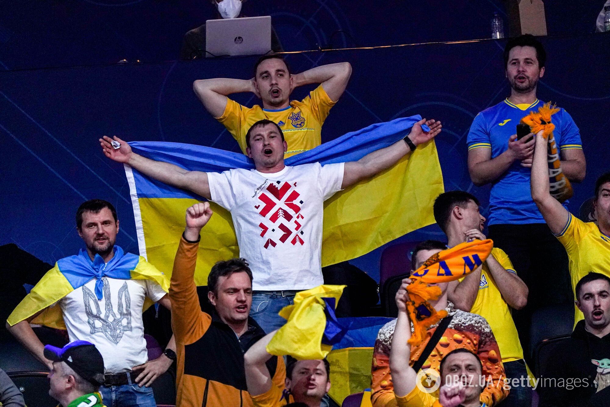 Украинские фанаты в Нидерландах.