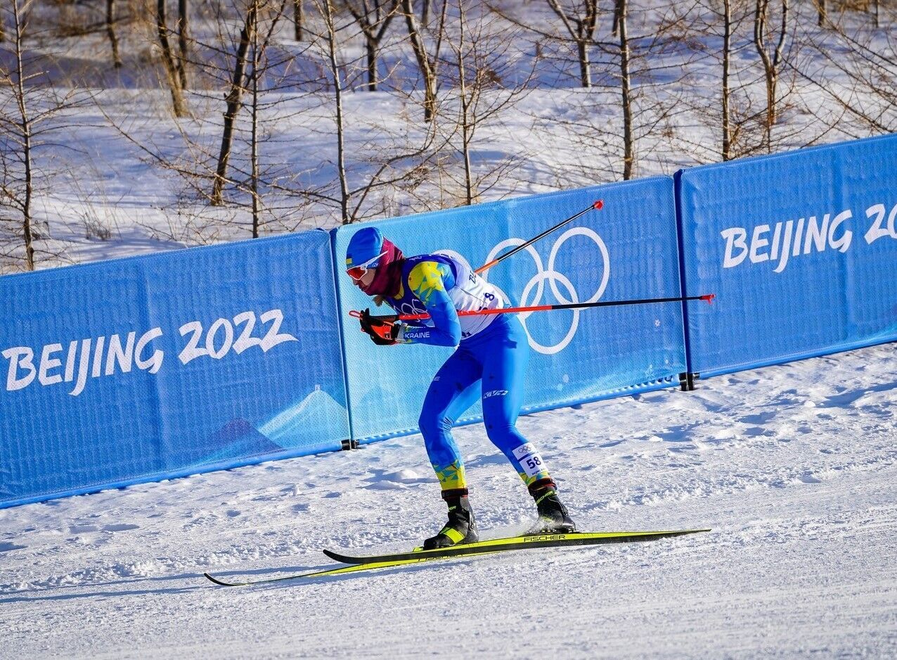 Українська лижниця Вікторія Олех.