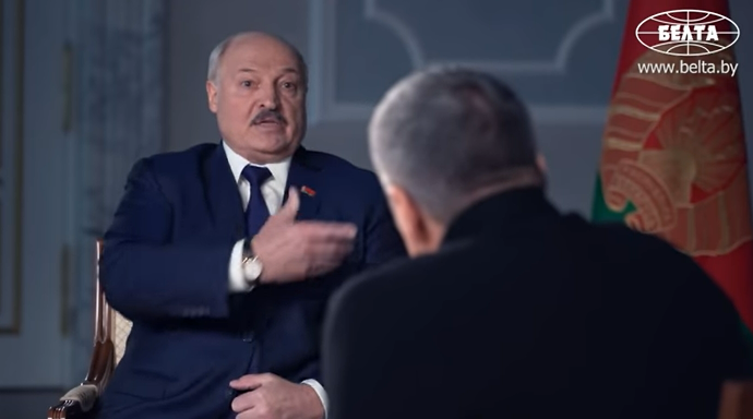 Лукашенко на интервью кремлевского пропагандиста .