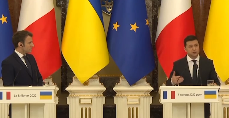 Брифінг президентів України та Франції.