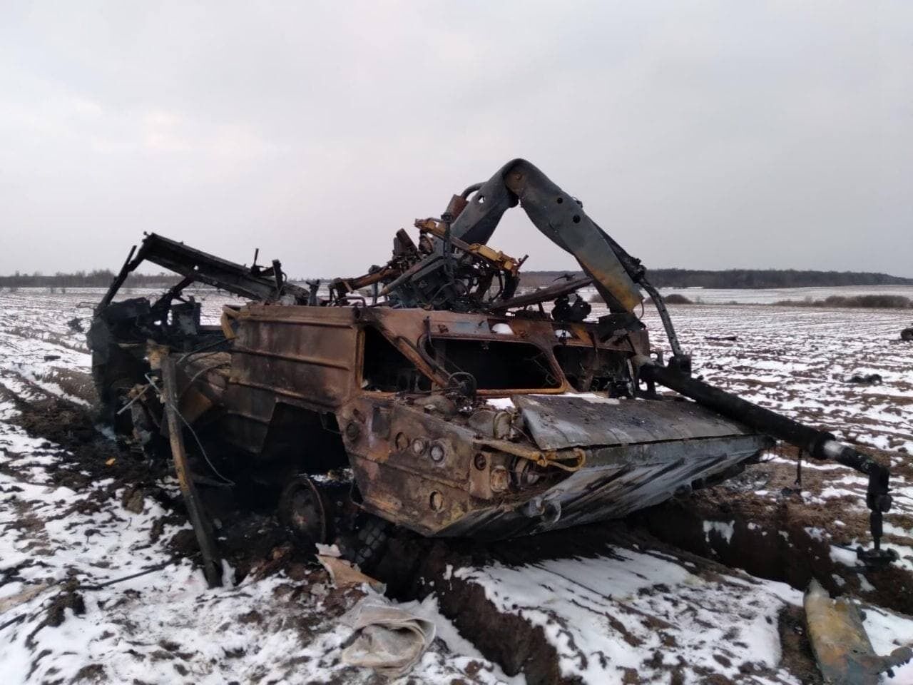 Украинские военные уничтожили ЗРК ''Оса'' российских оккупантов. Фото
