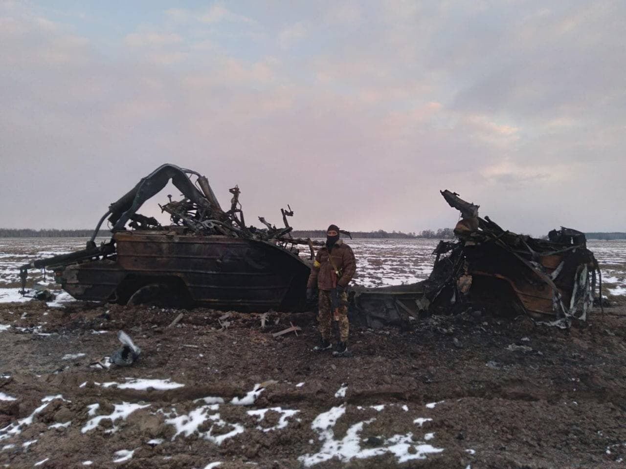 Украинские военные уничтожили ЗРК ''Оса'' российских оккупантов. Фото
