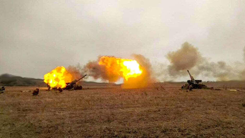 Работа украинских артиллеристов
