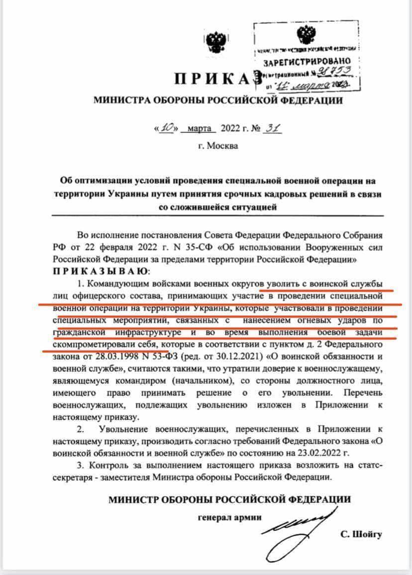 Намагаються відмитися? У мережі поширили указ Шойгу про покарання для окупантів за обстріли мирних жителів