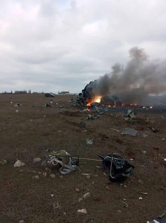 ВСУ сбили многоцелевой вертолет оккупантов. Фото