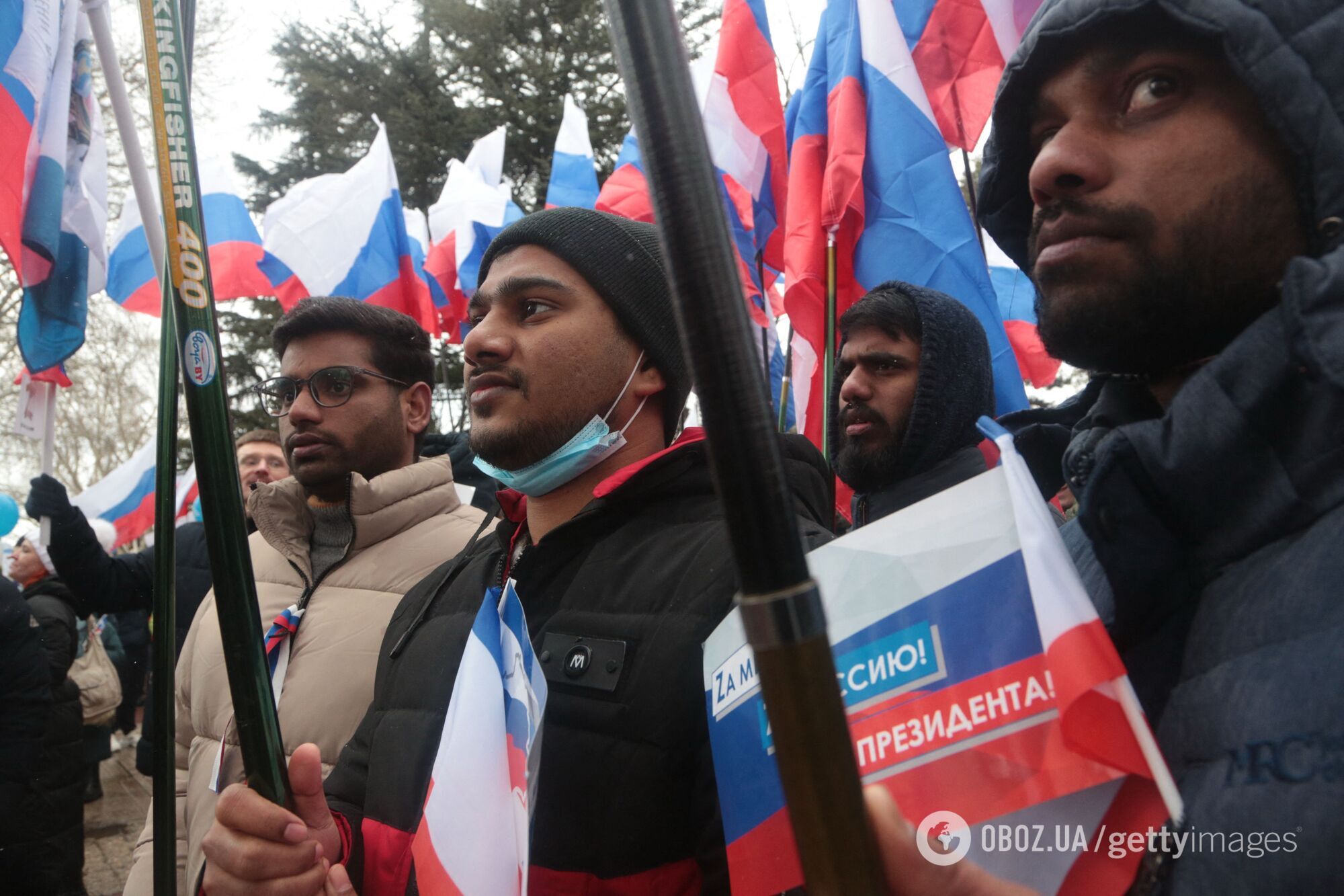 Настоящие русские на митинге в Москве.