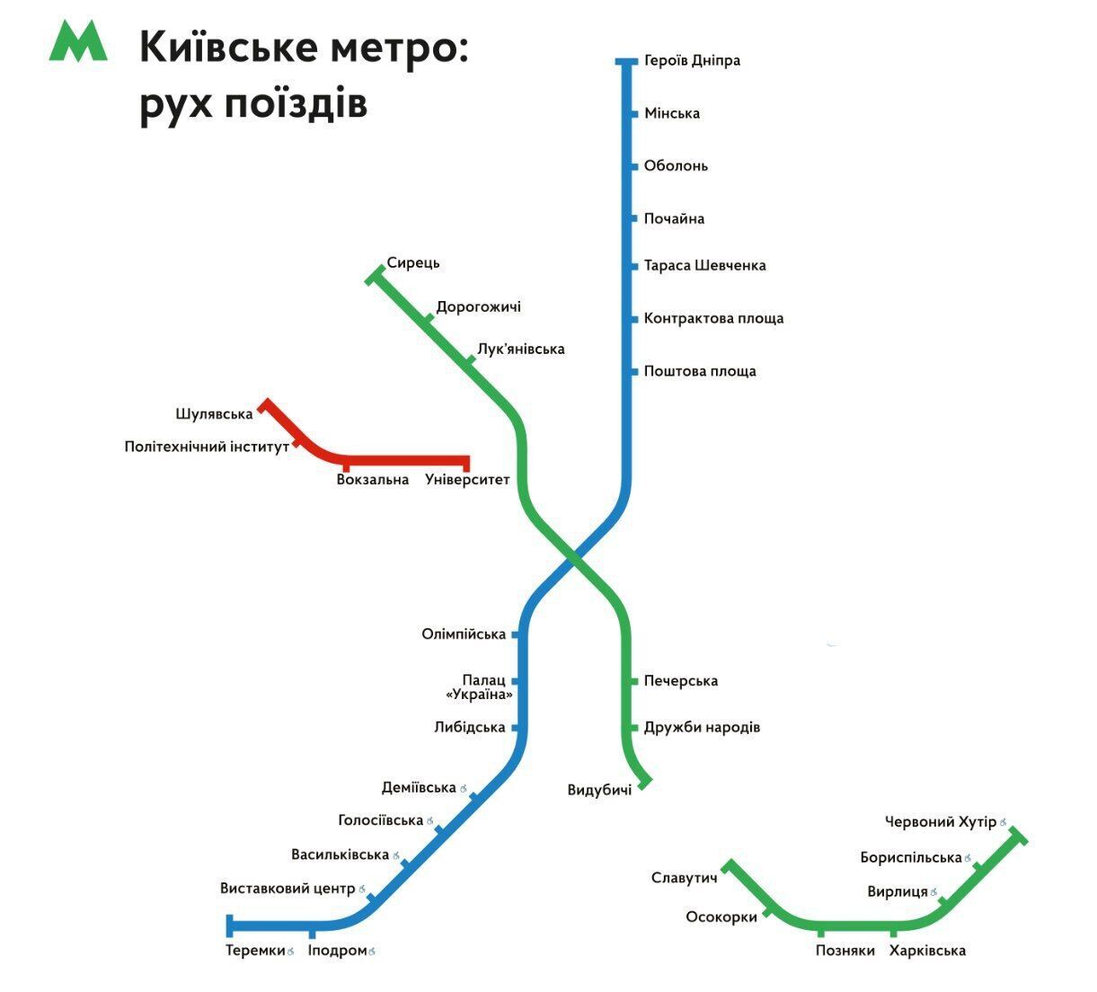 Метро працюватиме в режимі перевезень