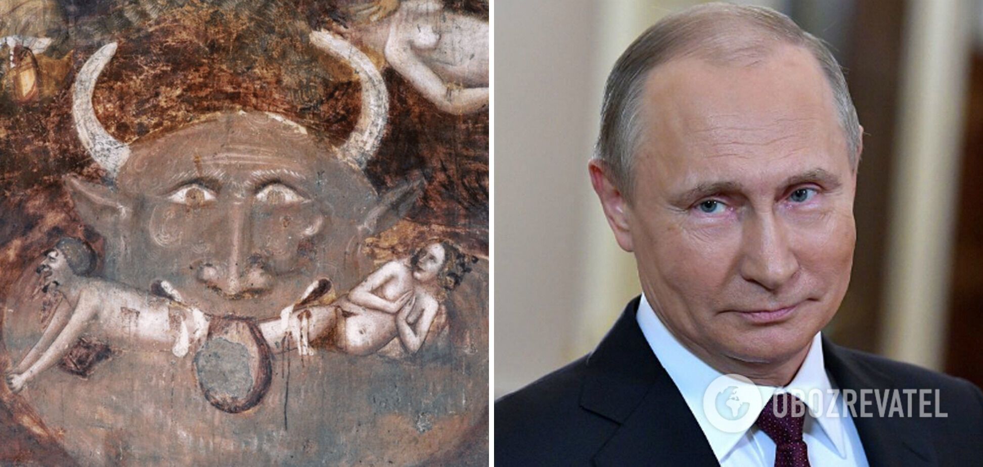 Путин похож на антихриста.
