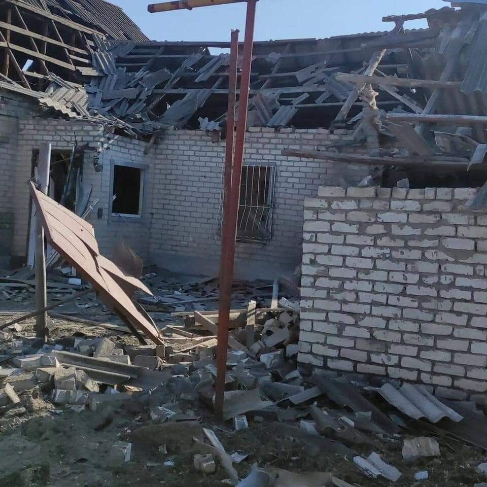 Разрушения на Луганщине