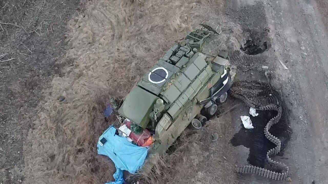 Знищений ЗРК "Тор-М1" російських окупантів