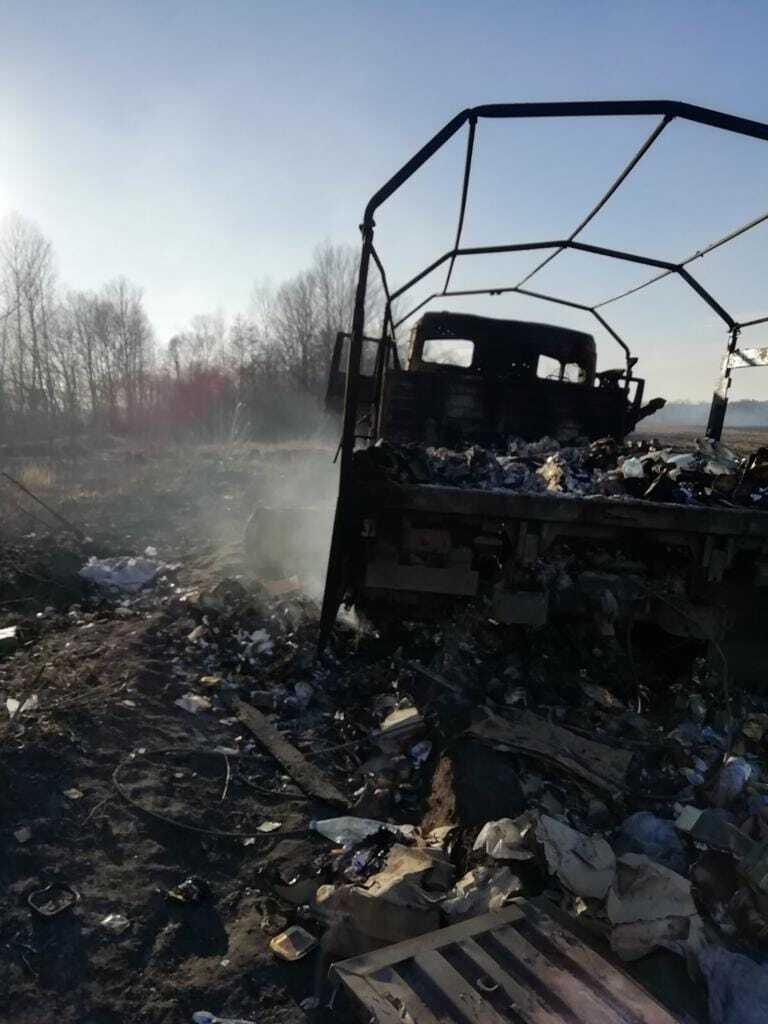 В грузовиках оккупантов была провизия и боеприпасы.