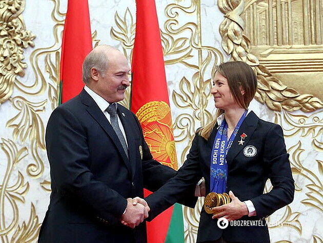 Лукашенко и Домрачева