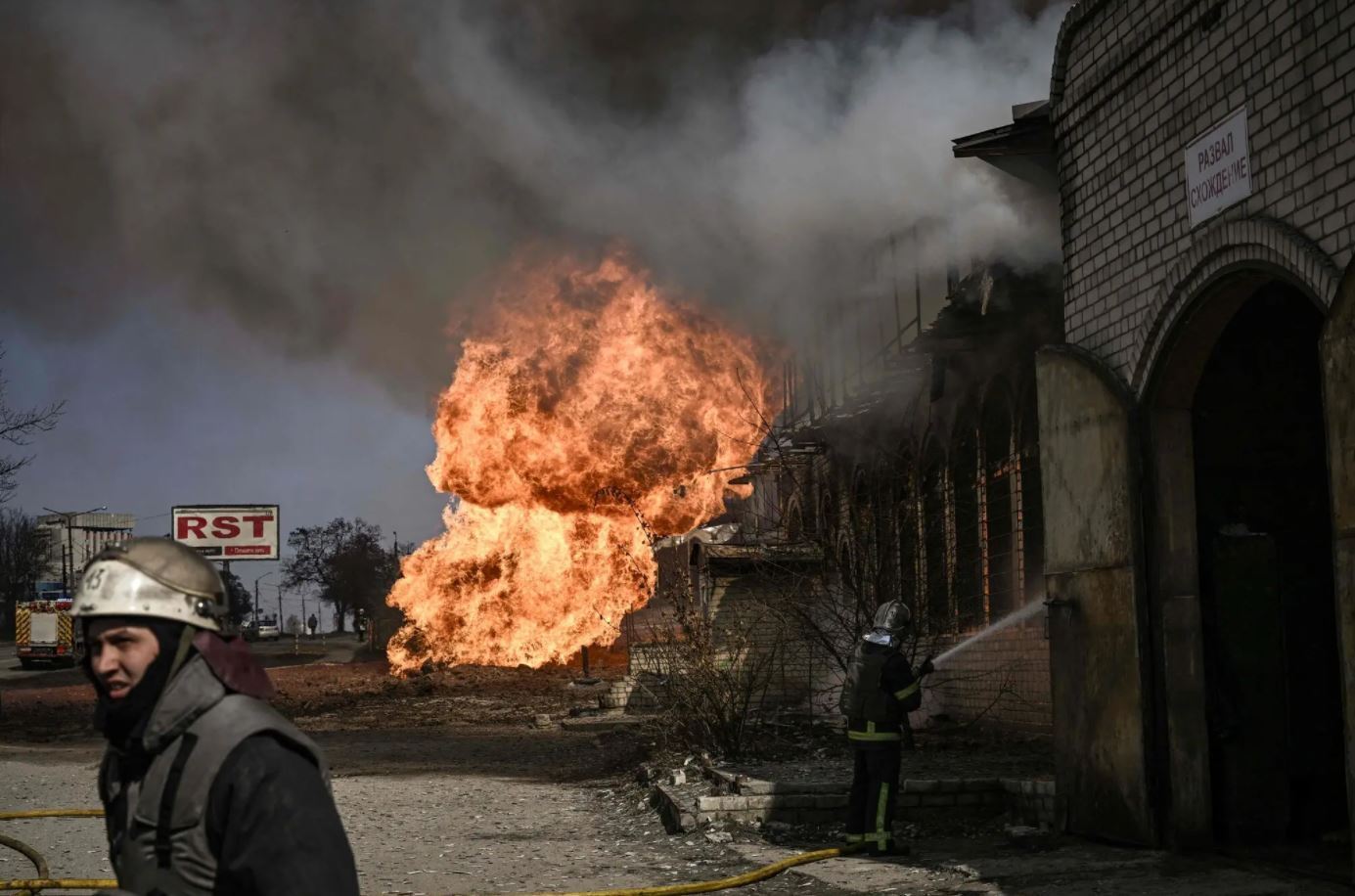 В Харькове оккупанты разбомбили газопровод