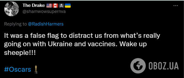Пользователям Twitter не понравилось, что на "Оскаре" проигнорировали войну в Украине