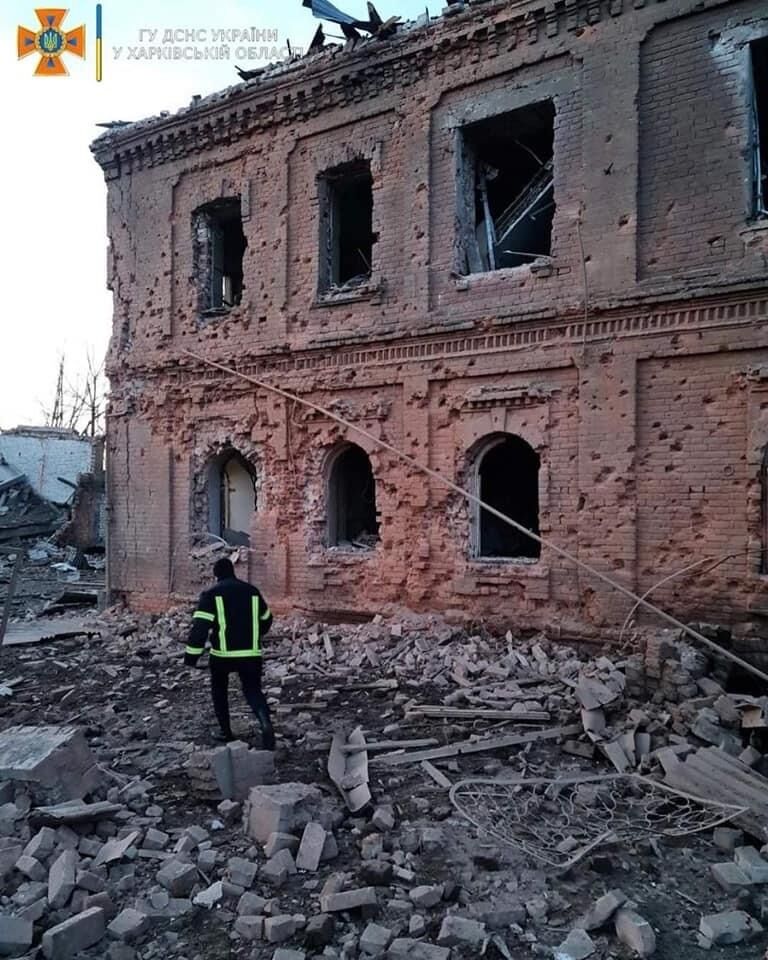 פולשים רוסים הרסו מבנה היסטורי בחרקוב. תמונה