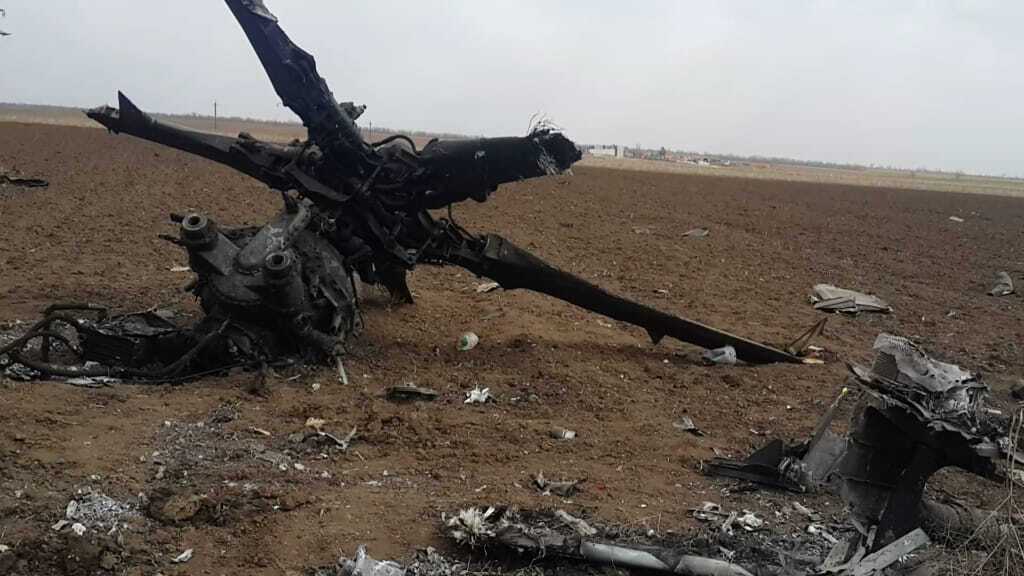 Украинские военные сбили вражеский вертолет
