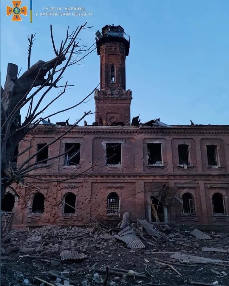 פולשים רוסים הרסו מבנה היסטורי בחרקוב. תמונה
